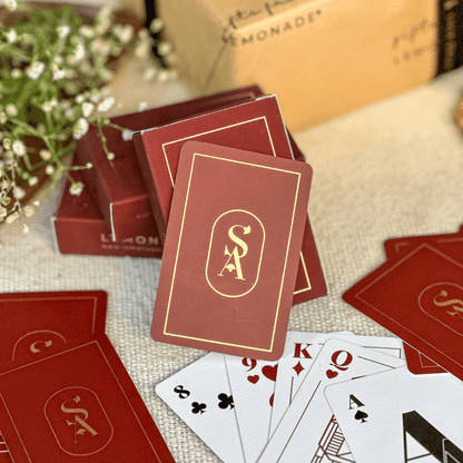 Personalized - Gold Printed - Playing Cards - Logo - LemonadeLuxe Gifting