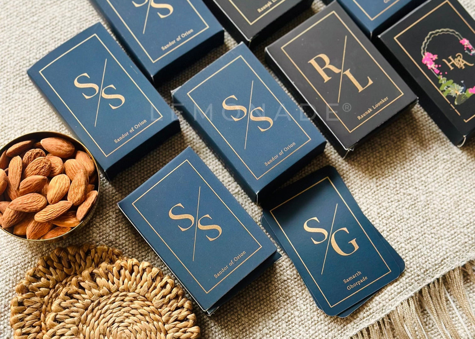 Personalized Gold Printed Playing Cards, Elegant matte finish for a premium look