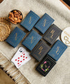 Personalized - Gold Printed Playing Cards - Matte Finish - Initial - Black - LemonadeLuxe Gifting