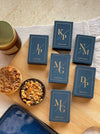 Personalized - Gold Printed Playing Cards - Matte Finish - Initial - Blue - LemonadeLuxe Gifting