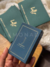 Personalized - Gold Printed Playing Cards - Matte Finish - Monogram - Royal Blue - LemonadeLuxe Gifting