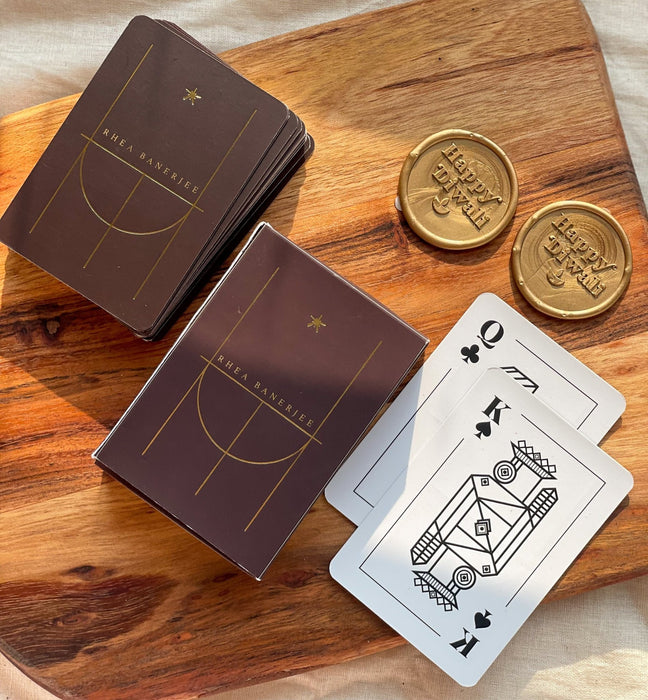 Personalized - Gold Printed - Playing cards - Stellar - LemonadeLuxe Gifting