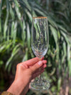 Personalized - Gold Rim Champagne Flutes - Set of 2 - LemonadeHome