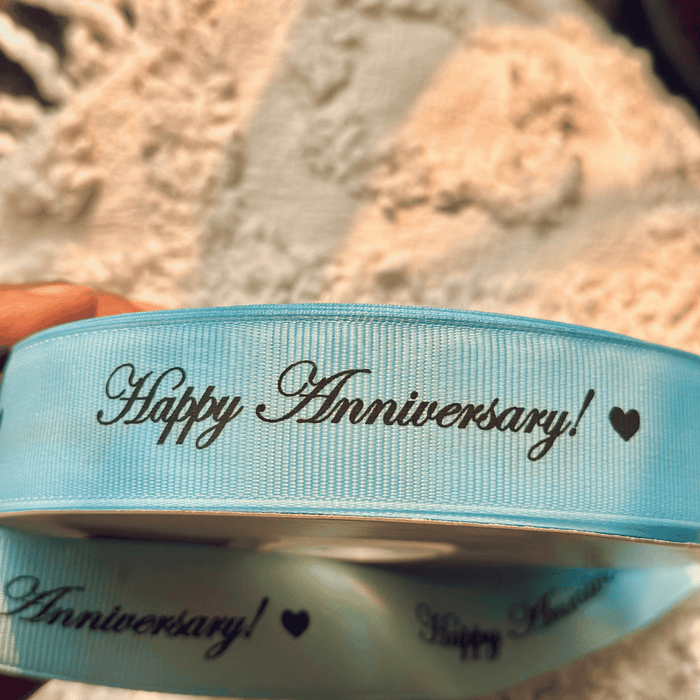 Personalized - Grosgrain Ribbon - Baby Blue - LemonadeStationery