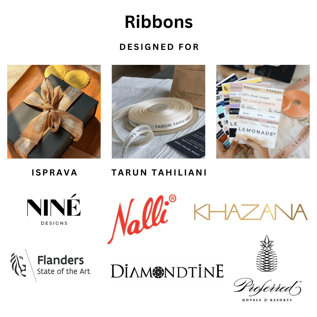 Personalized grosgrain ribbon in vibrant colors for gifts, branding, celebrations, and special events. Black- Lemonade Stationery 