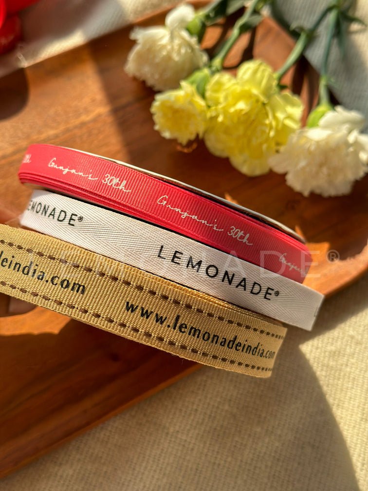 Personalized grosgrain ribbon in vibrant colors for gifts, celebrations, and special events.
Pink - 13mm - LemonadeStationery