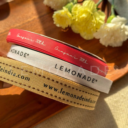 Personalized grosgrain ribbon in vibrant colors for gifts, celebrations, and special events.
Pink - 13mm - LemonadeStationery
