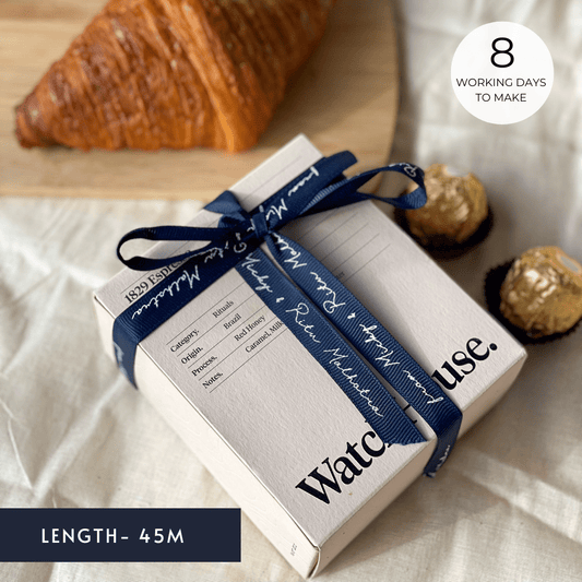 Personalized grosgrain ribbon in vibrant colors for gifts, celebrations, and special events. Royal Blue - Lemonade Stationery 