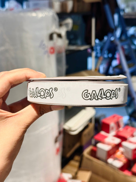 Personalized grosgrain ribbon in vibrant colors for gifts, branding, celebrations, and special events. white- Lemonade Stationery 