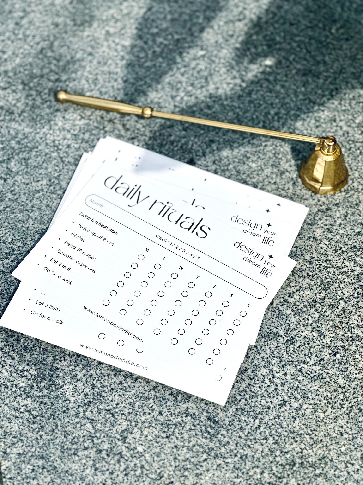 habit tracker with tick boxes for each day of the week