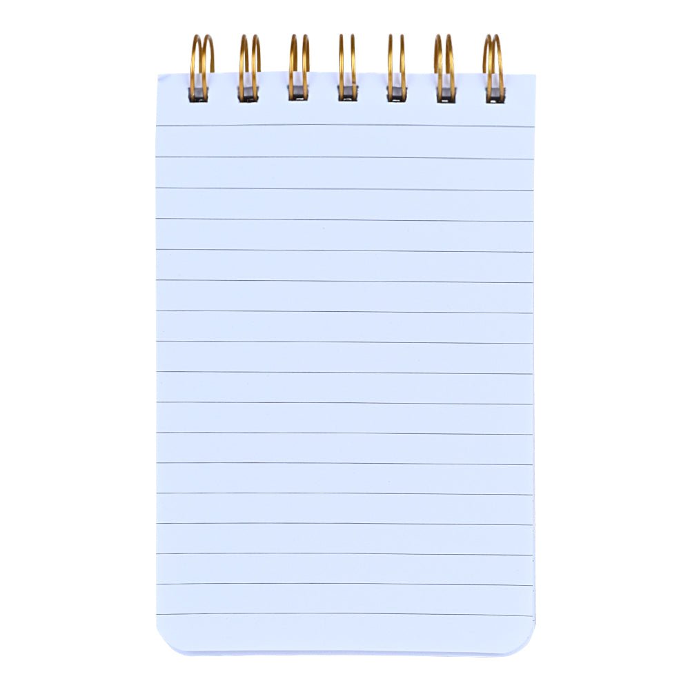 Spur Note Pad Personalized - Hardbound Spiral Notepad - Marble - Lemonade - Lemonade