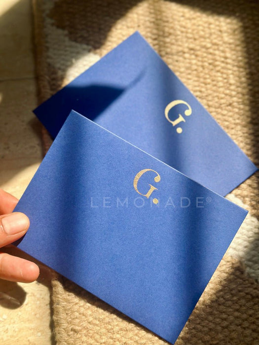 Personalized - Initial Notecards With Initial Envelope Set - LemonadeStationery