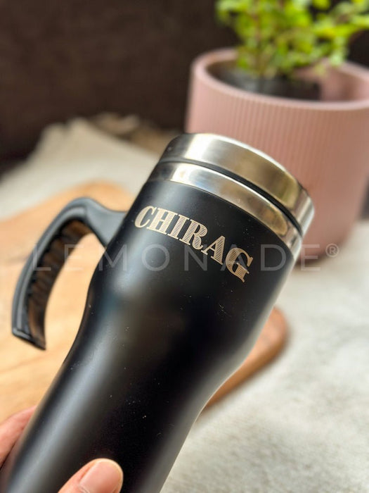 Personalized - Insulated Car Mug - Black - LemonadeHome