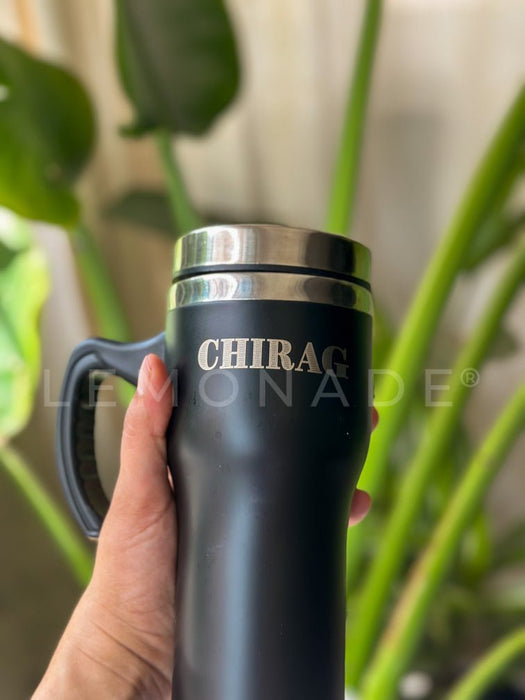 Personalized - Insulated Car Mug - Black - LemonadeHome