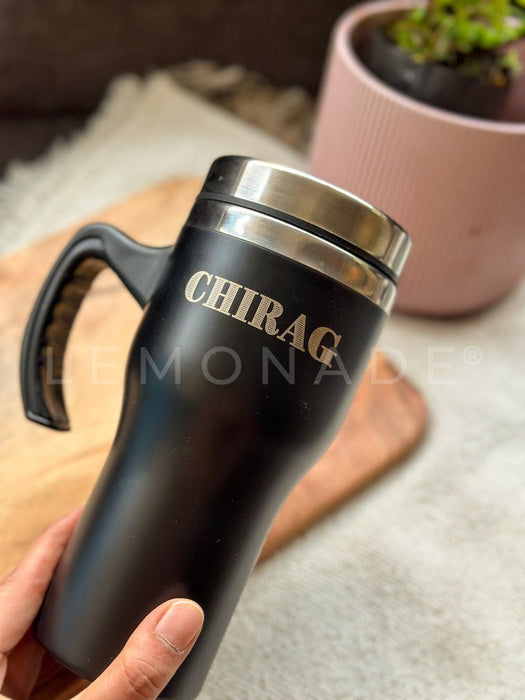 Personalized - Insulated Car Mug - Black - LemonadeHome