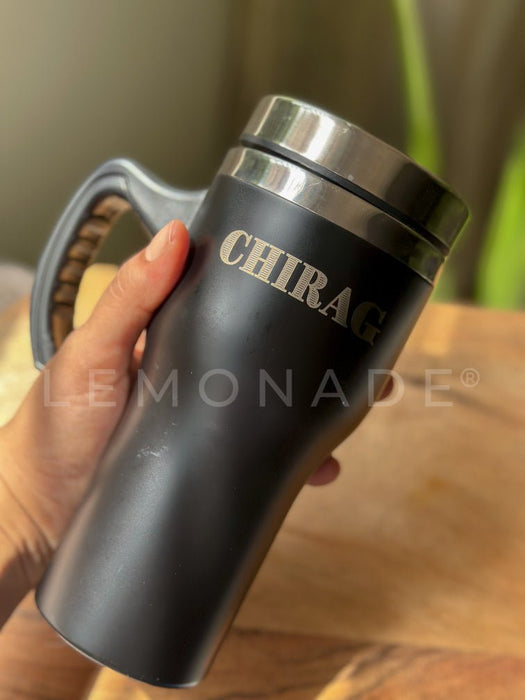 Personalized - Insulated Car Mug - Black - LemonadeHome