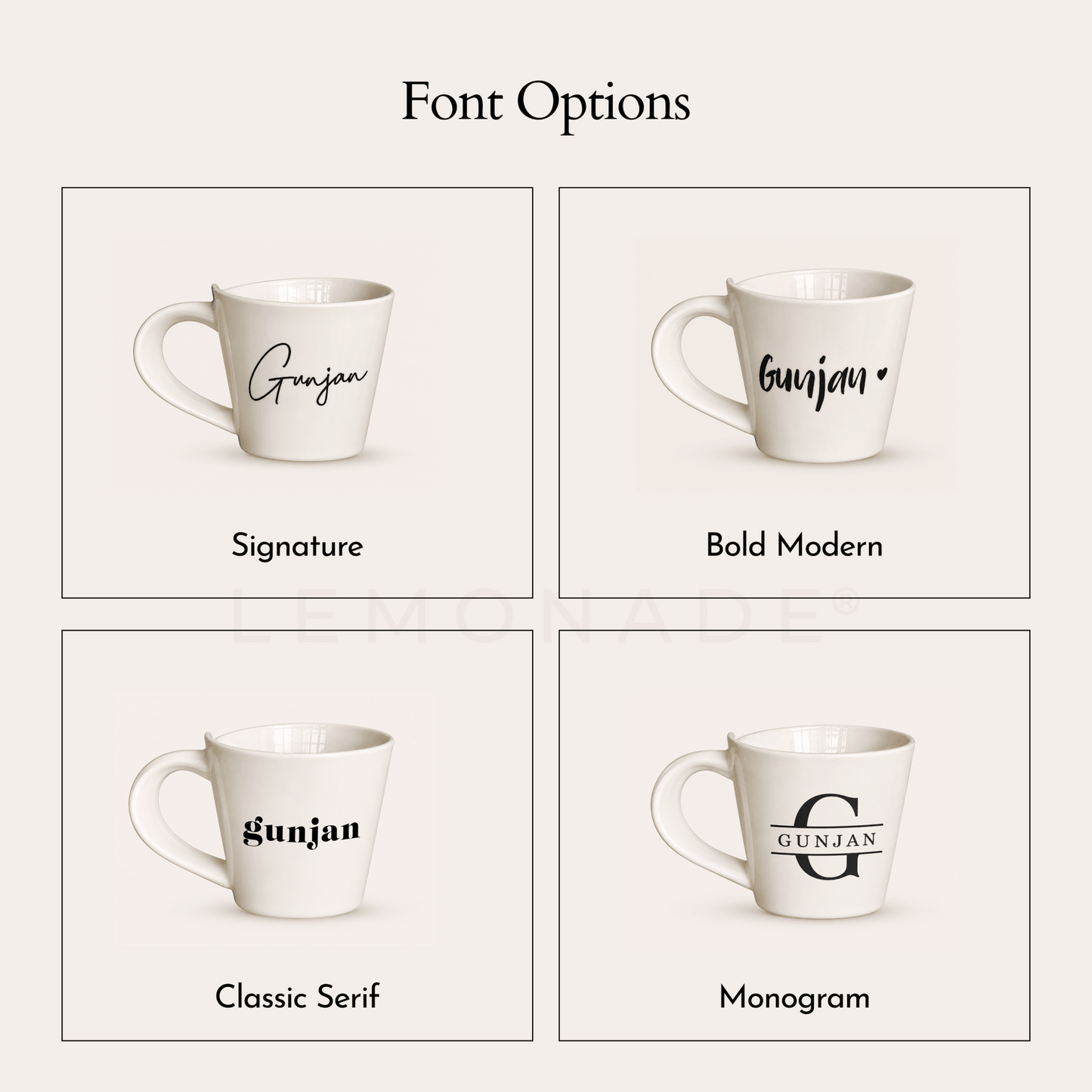 Personalized - Latte Mug - LemonadeHome