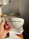 Personalized - Luxe Lite White Cappuccino Cup | Artisan Collection - LemonadeHome