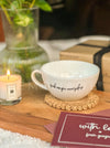 Personalized - Luxe Lite White Cappuccino Cup | Artisan Collection - LemonadeHome