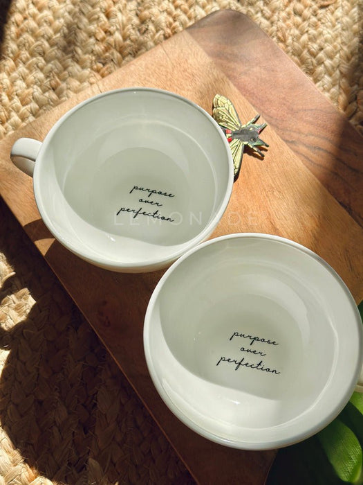 Personalized - Luxe Lite White Cappuccino Cup - LemonadeHome