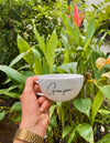 Personalized - Luxe Lite White Cappuccino Cup - LemonadeHome