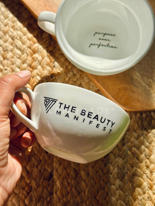 Personalized - Luxe Lite White Cappuccino Cup - LemonadeHome