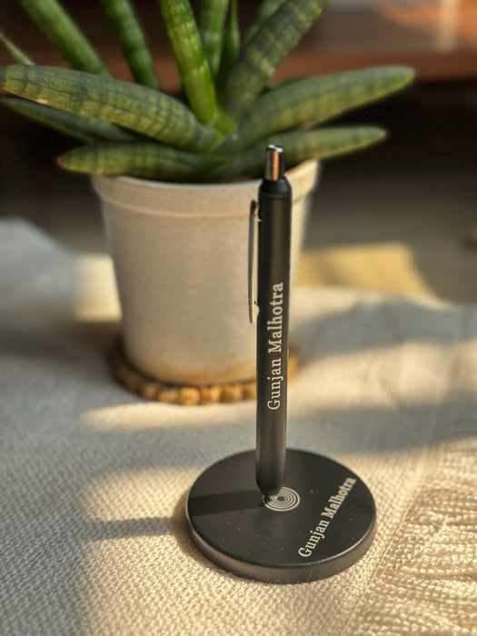 Personalized - Magnetic Pen Set - Black - Standard - LemonadeStationery