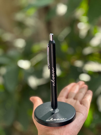 Personalized - Magnetic Pen Set - Black - LemonadeStationery