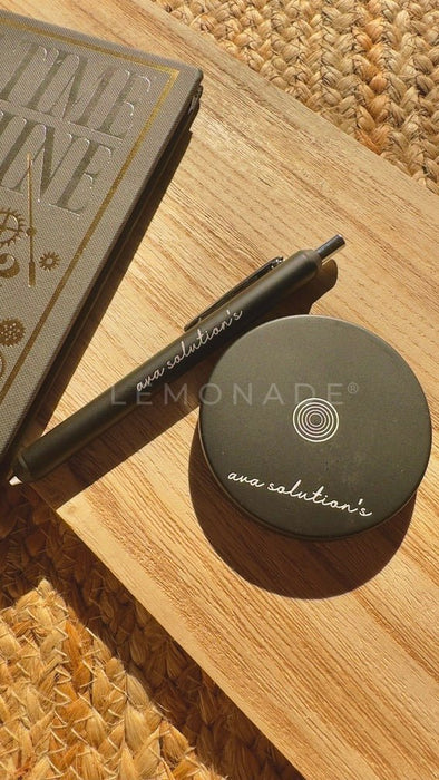 Personalized - Magnetic Pen Set - Black - LemonadeStationery