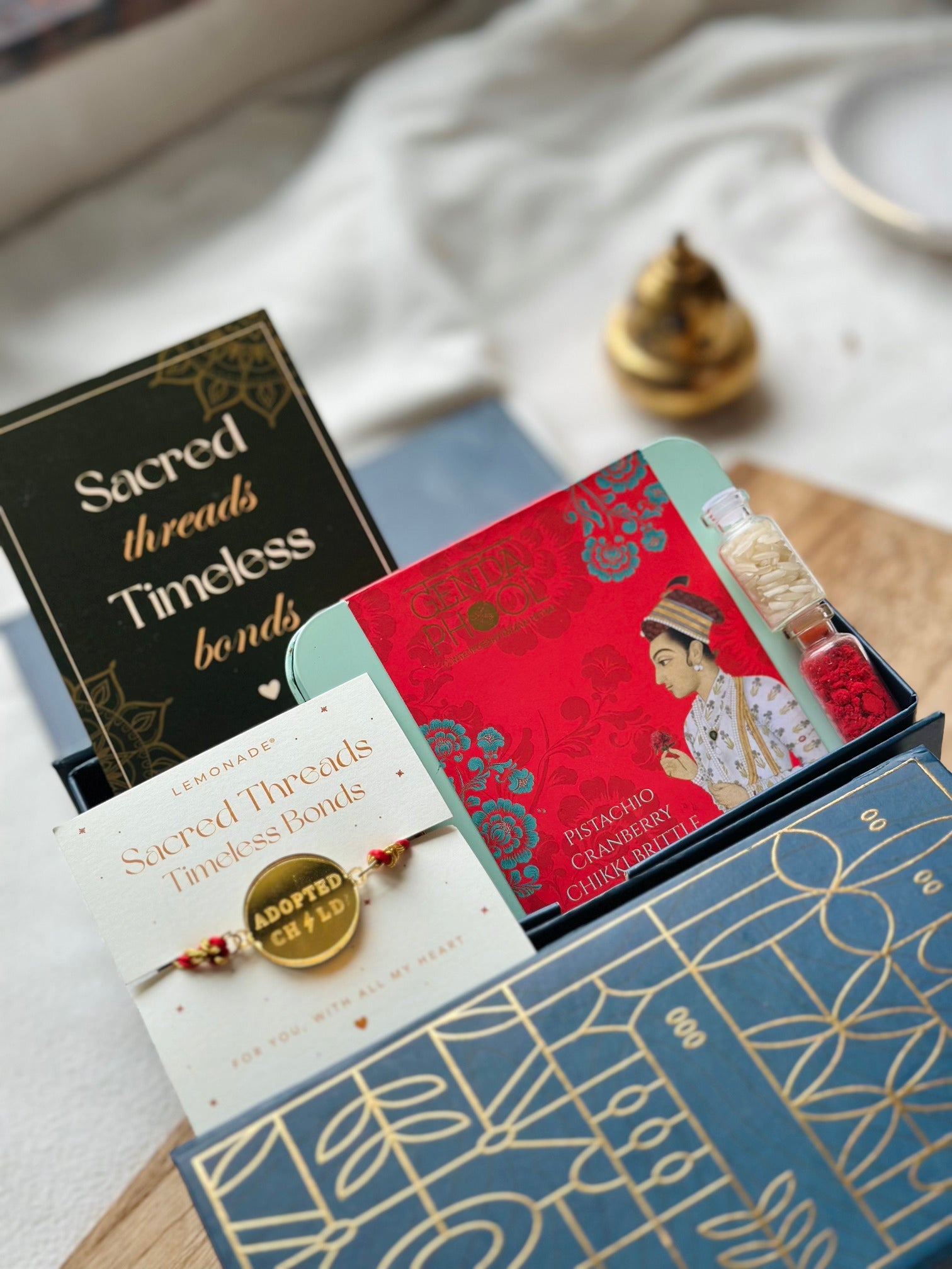 Personalized - Make your own Hamper Box - Acrylic Rakhi - LemonadeLuxe Gifting