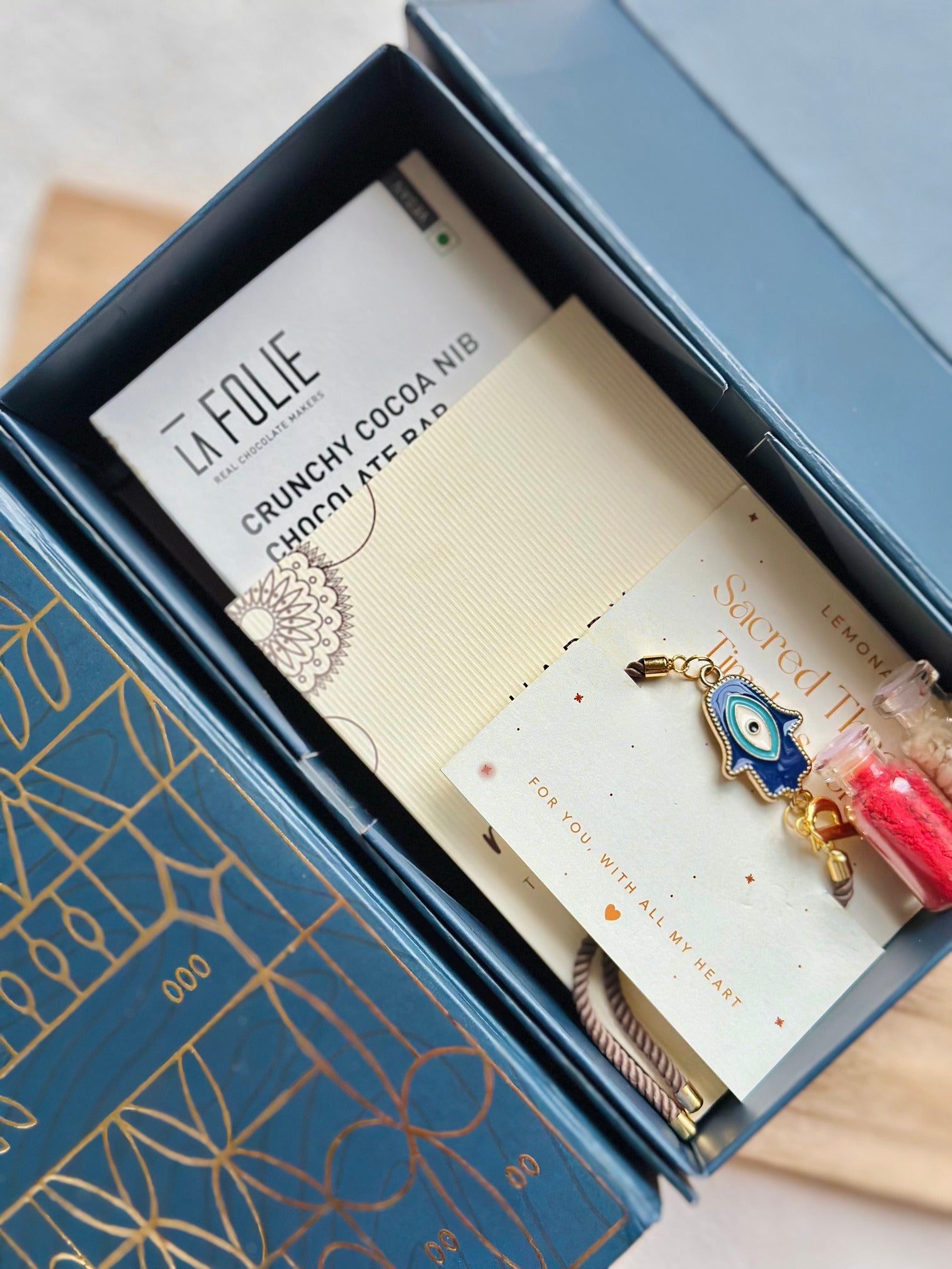 Personalized - Make your own Hamper Box - Charms Rakhi - LemonadeLuxe Gifting