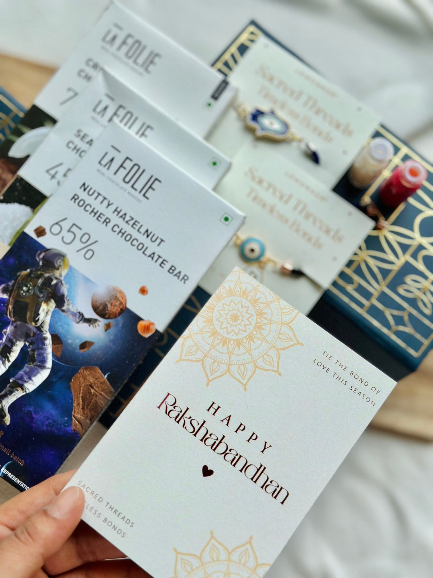 Personalized - Make your own Hamper Box - Charms Rakhi - LemonadeLuxe Gifting