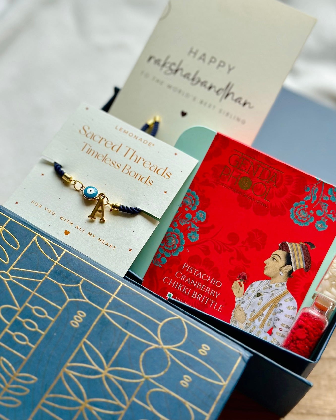 Personalized - Make your own Hamper Box - Charms Rakhi - LemonadeLuxe Gifting