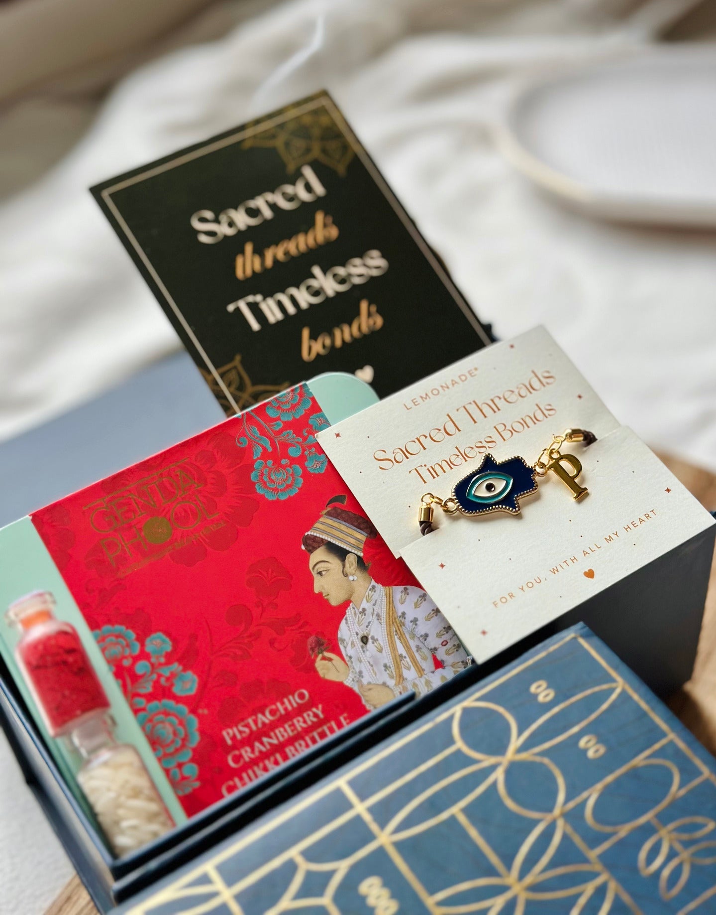 Personalized - Make your own Hamper Box - Charms Rakhi - LemonadeLuxe Gifting