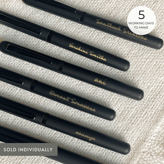 Smooth-writing blue ink pen, perfect for everyday use or professional settings.