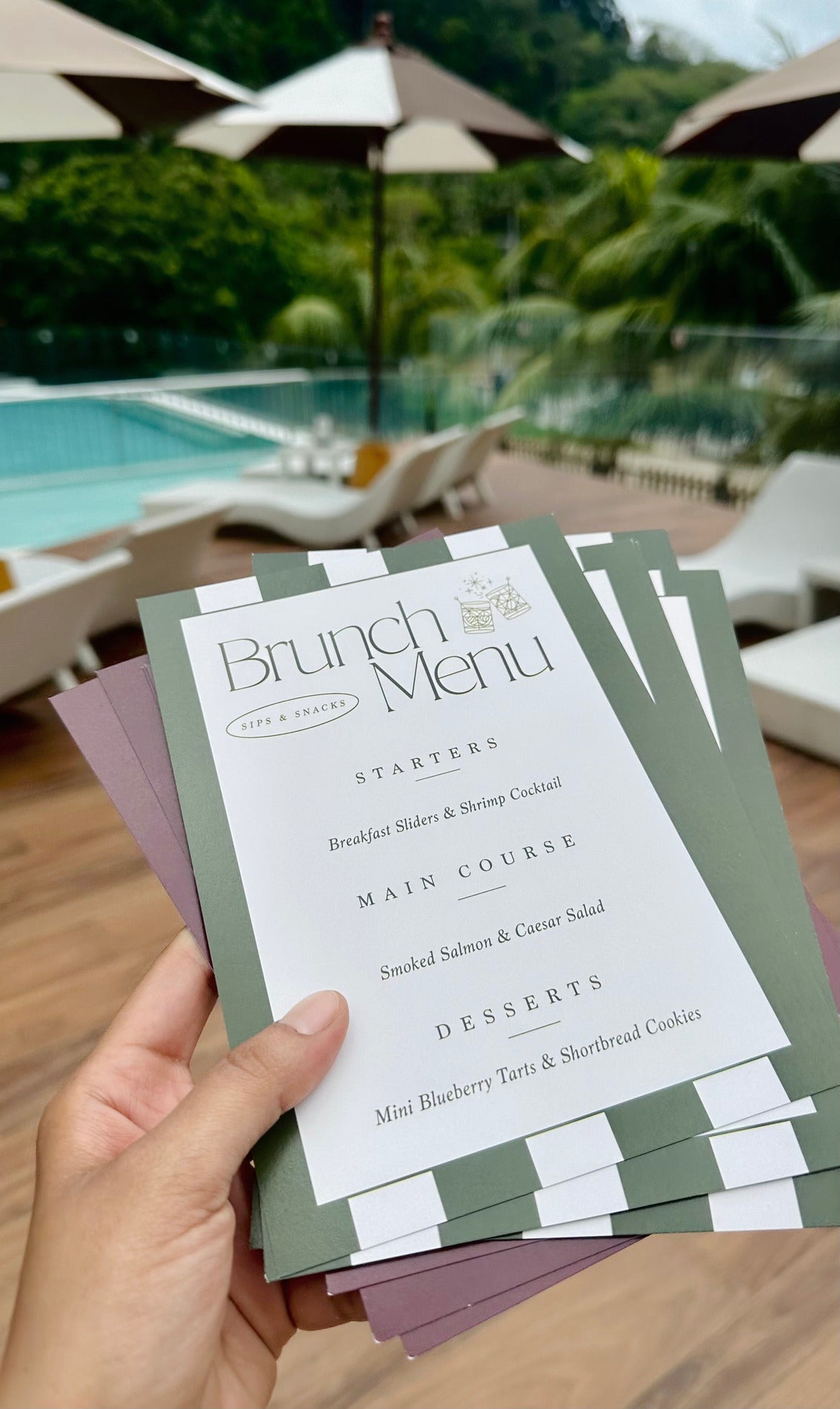 Personalized - Menu Card - Brunch Menu - LemonadeHome