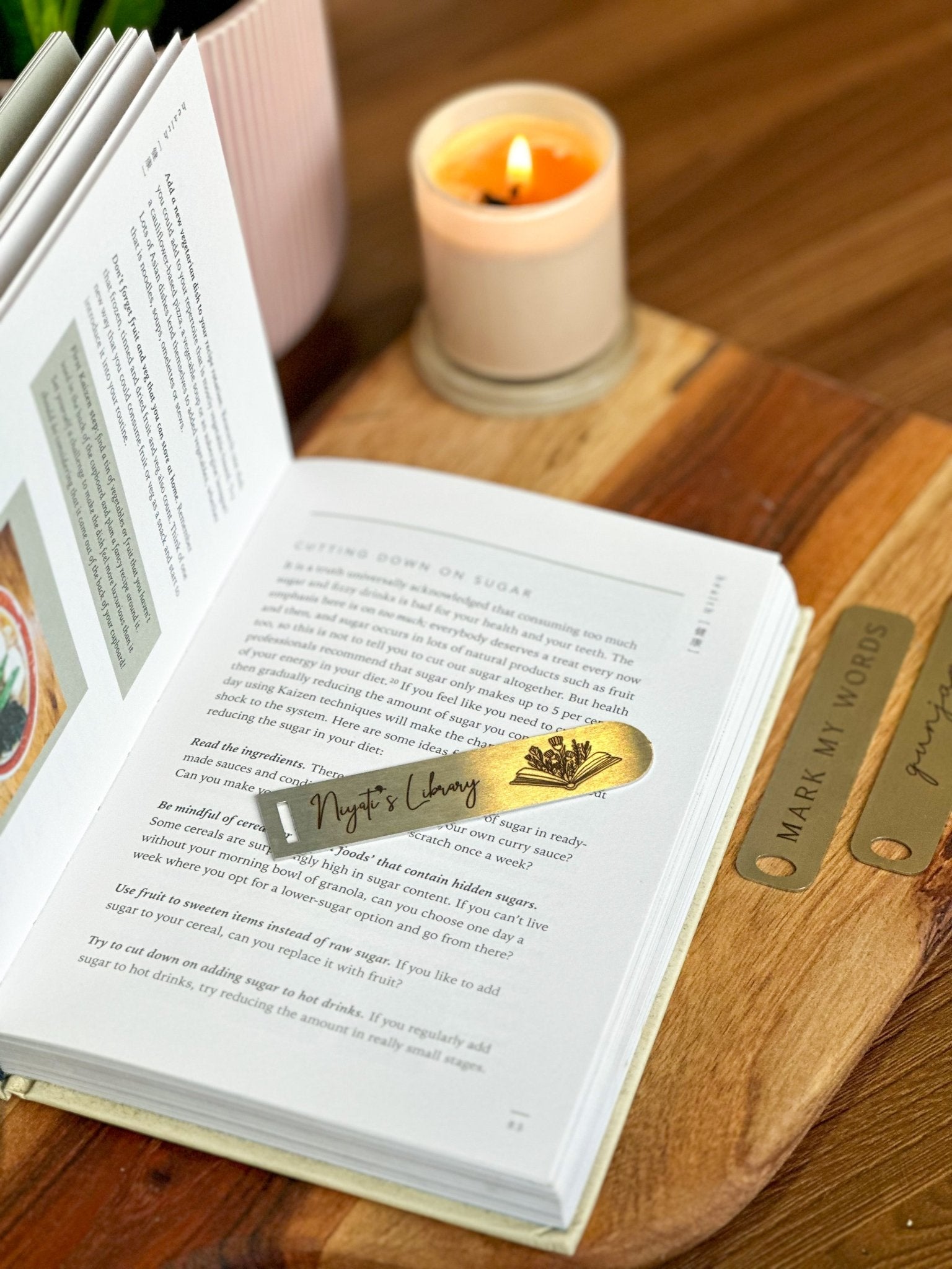 Personalized - Metal Bookmark - Page Marker | Book - LemonadeStationery