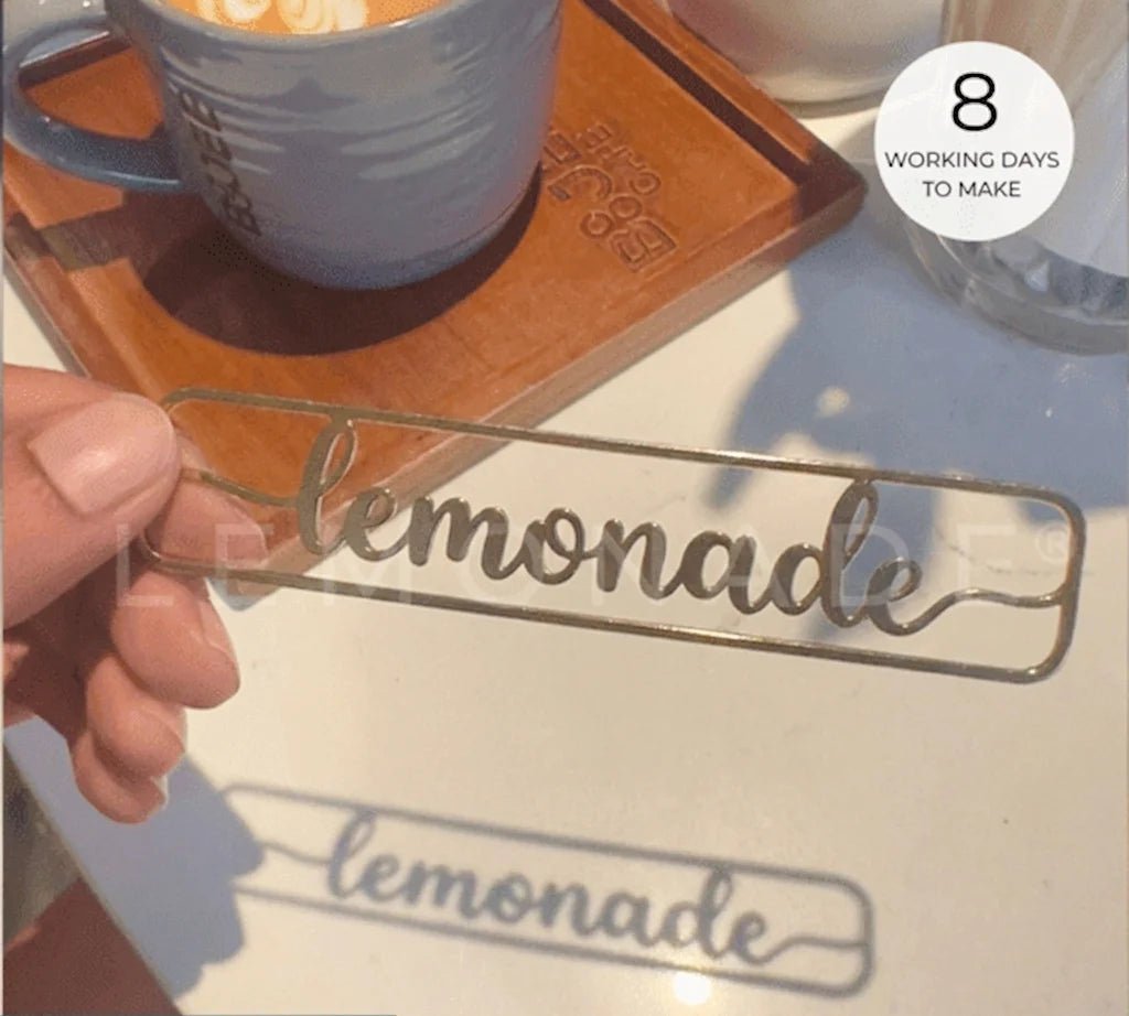 Personalized - Metal Bookmark - The Luxe Mark - LemonadeStationery