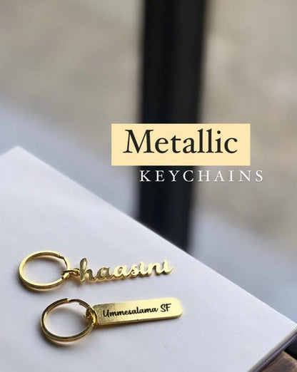 Personalized metal keychain from Lemonade