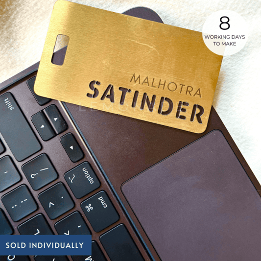 Personalized - Metal Luggage Tag - Standard - LemonadeLuxe Gifting