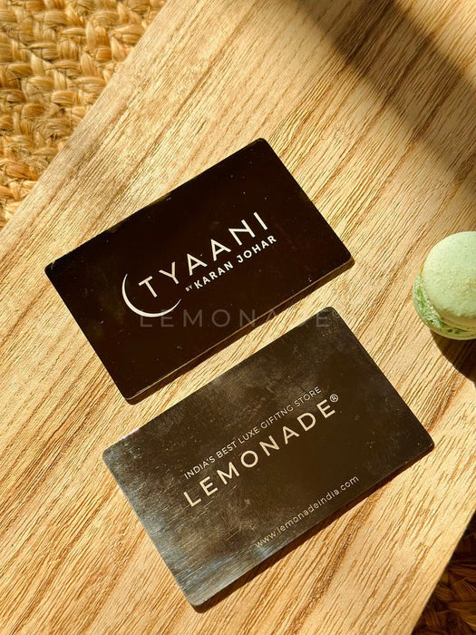 Personalized - Metal NFC Business Card | With Metal Card Holder - LemonadeStationery