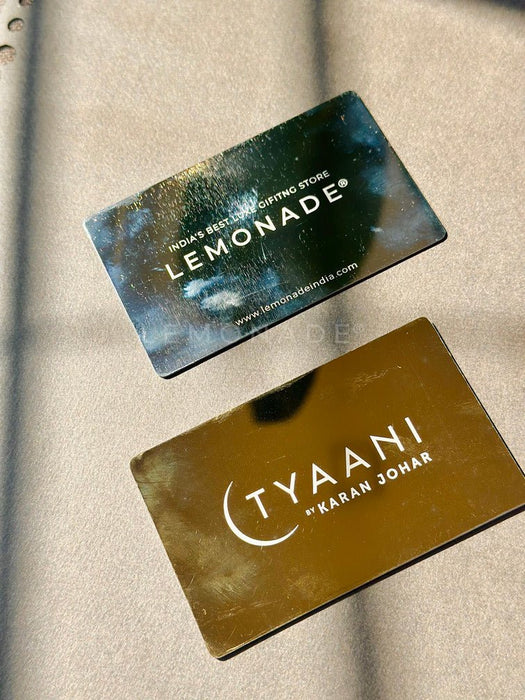 Personalized - Metal NFC Business Card | With Metal Card Holder - LemonadeStationery