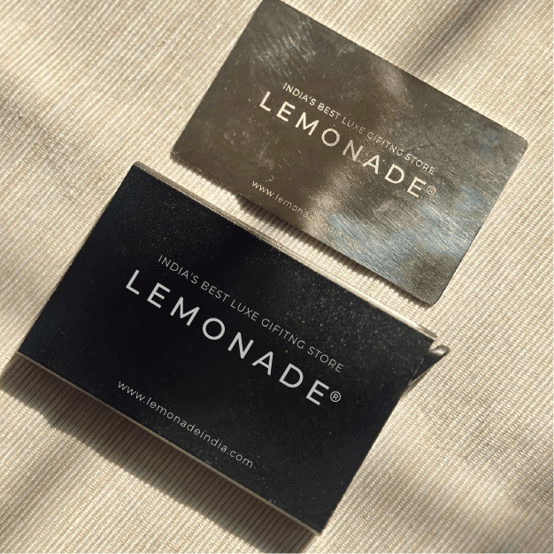 Personalized - Metal NFC Business Card | With Metal Card Holder - LemonadeStationery