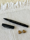 Personalized - Metallic Matte Black Ball Pen - LemonadeStationery