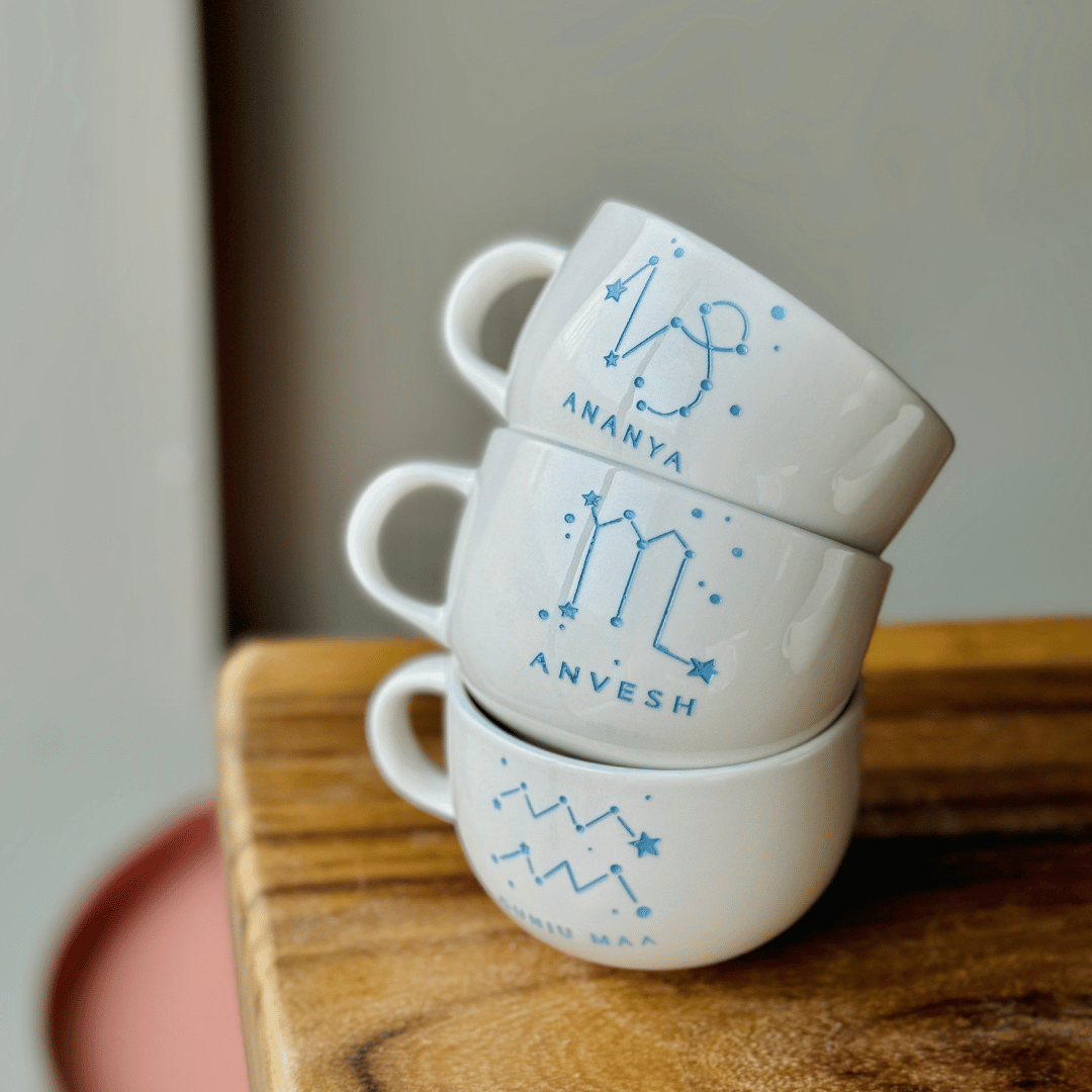 Personalized - Mini Cappuccino Mug - Zodiac Signs | Artisan Collection - LemonadeHome