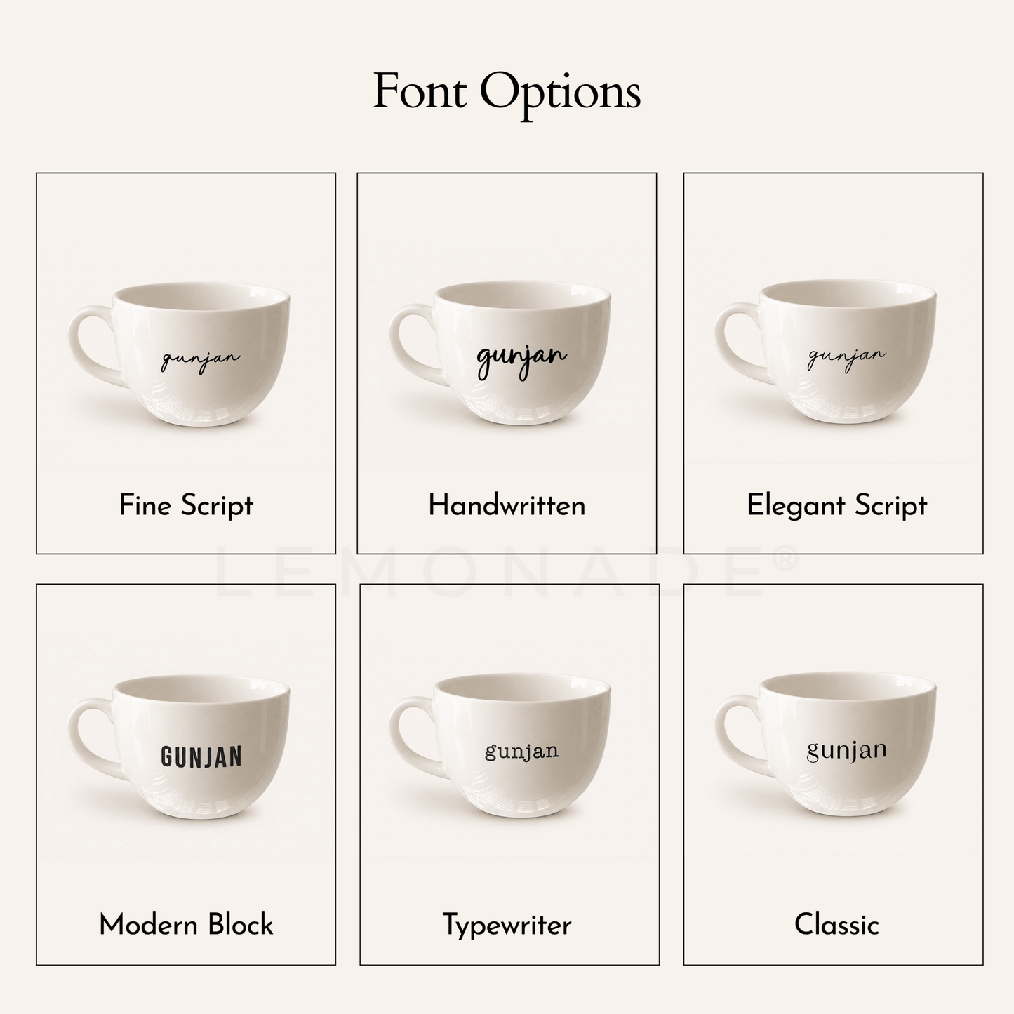 Personalized - Mini Cappuccino Mug - LemonadeHome