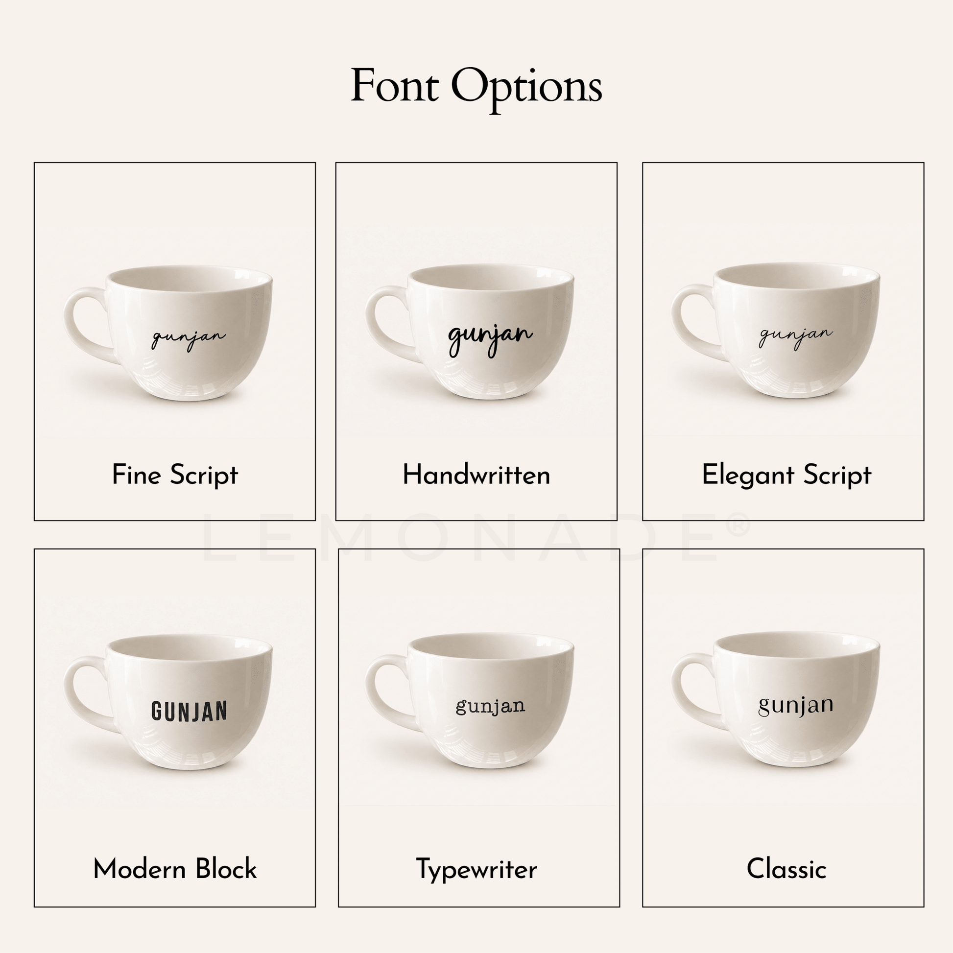 Personalized - Mini Cappuccino Mug - LemonadeHome