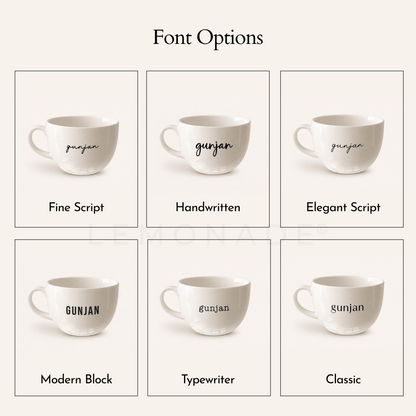 Personalized - Mini Cappuccino Mug - LemonadeHome