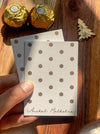 Personalized - Mini Gold Printed Greeting Cards - Snowflakes - LemonadeStationery