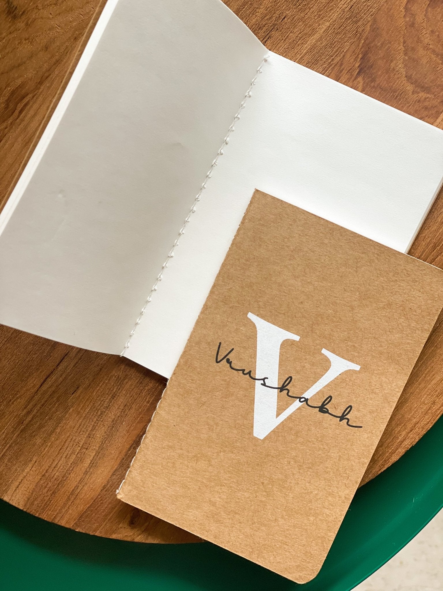 Personalized - Mini Kraft Book - Initial - LemonadeStationery